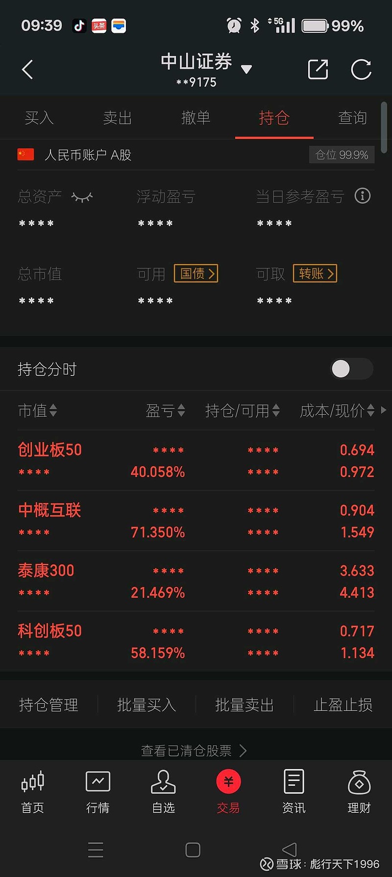 阿里巴巴(BABA)$ 中概互联网已经赚了71%， 阿里巴巴也是我的美股第一重仓，没动，还在继续躺，我一直说我买的不...