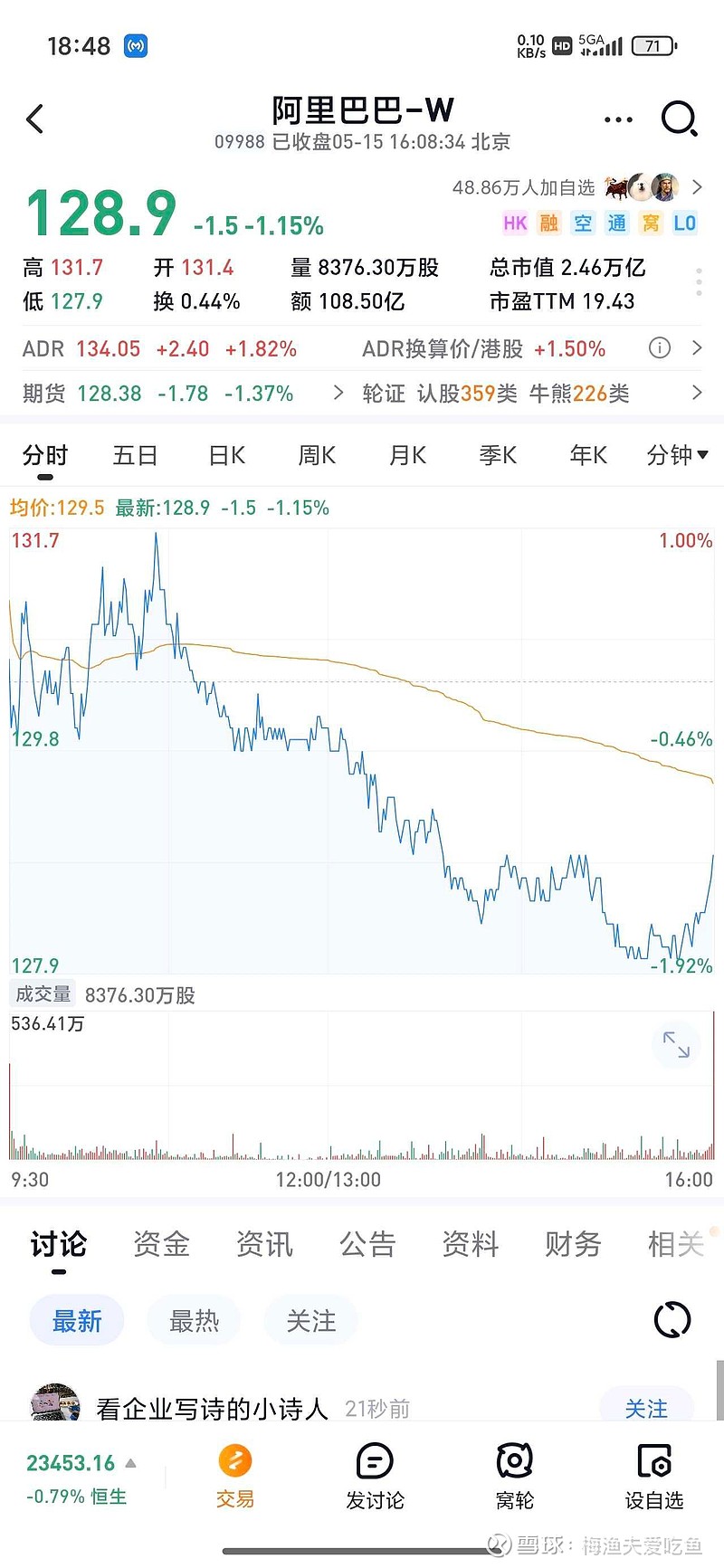 用我的大模型分析了一下的结论如下： 阿里巴巴财报整体呈现“业绩超预期但风险犹存”的特征。短期股价可能因净利润爆发和回购...