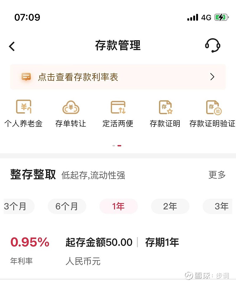 存款利率跌破1%