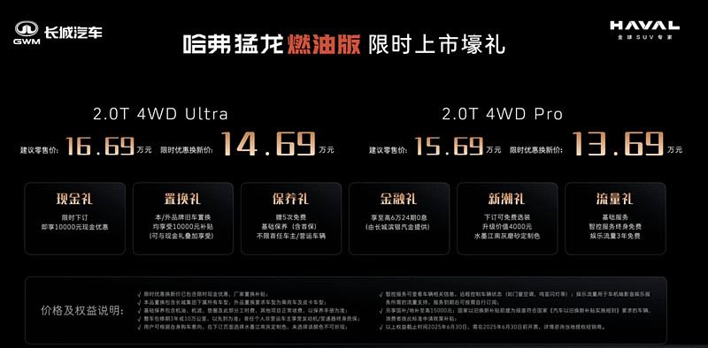 热爱纯粹 活出棱角 哈弗猛龙燃油版上市限时优惠换新价13.69万元起-锋巢网