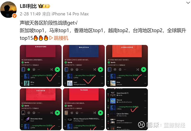 抖音神曲《跳楼机》吸金4000万，华语乐坛遭降维打击 蓝鲸新闻6月3日讯（记者 郝妍） 2025年，一首让华语乐坛“生不如死”的歌曲出现了 ...