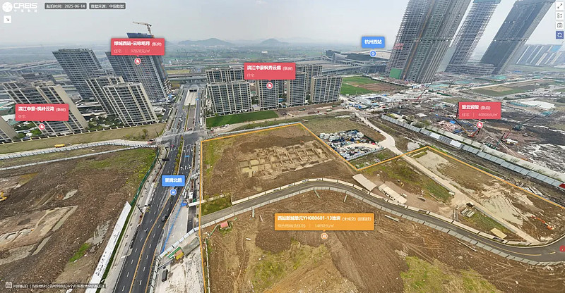 杭州土拍:滨江集团18.37亿元斩获西站新城单元YH080601-13地块 中指研究院讯:7月15日,杭州成功出让2宗涉宅用地,共揽金29. ...