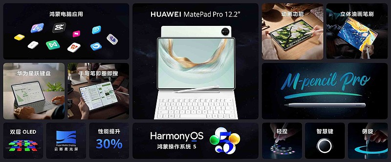 售价3999元起！全新HUAWEI MatePad Pro 12.2 英寸让生产力轻松随行-锋巢网