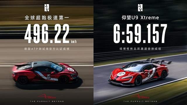 496.22 km/h刷新全球汽车极速，仰望U9 Xtreme全球限量30台-锋巢网