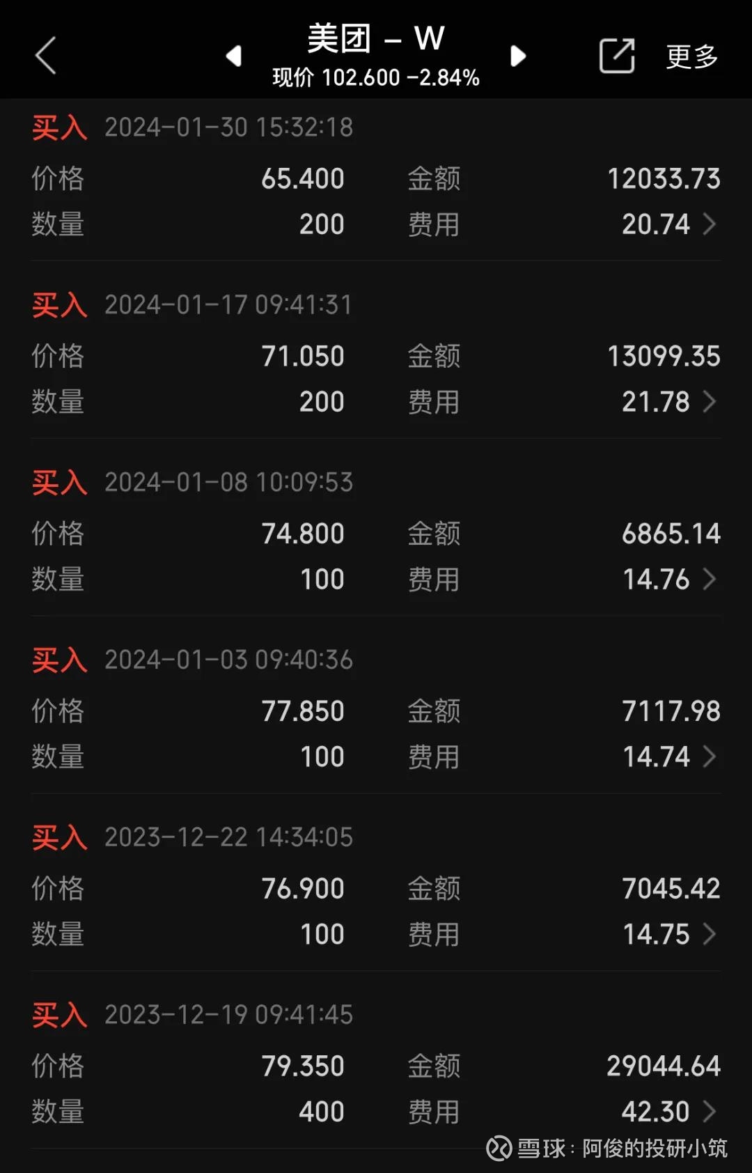 再聊聊美团淘宝的外卖竞争及美团到底有没护城河01 自从几年前我的港股账户里收到了腾讯“分红”的美团