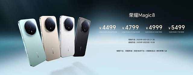 2亿超夜神 AI自进化，荣耀Magic8系列正式发布，售价4499元起-锋巢网