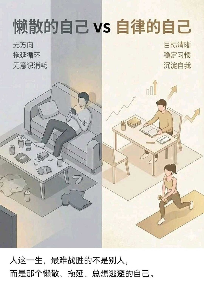 懒散的自己 vs 自律的自己 懒散的自己 vs 自律的自己 - 雪球