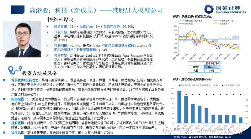 兴业基金徐成城：布局恒生科技 把握港股投资机遇