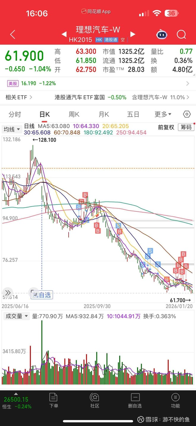 理想 汽车 股价 美股 (99) 사진
