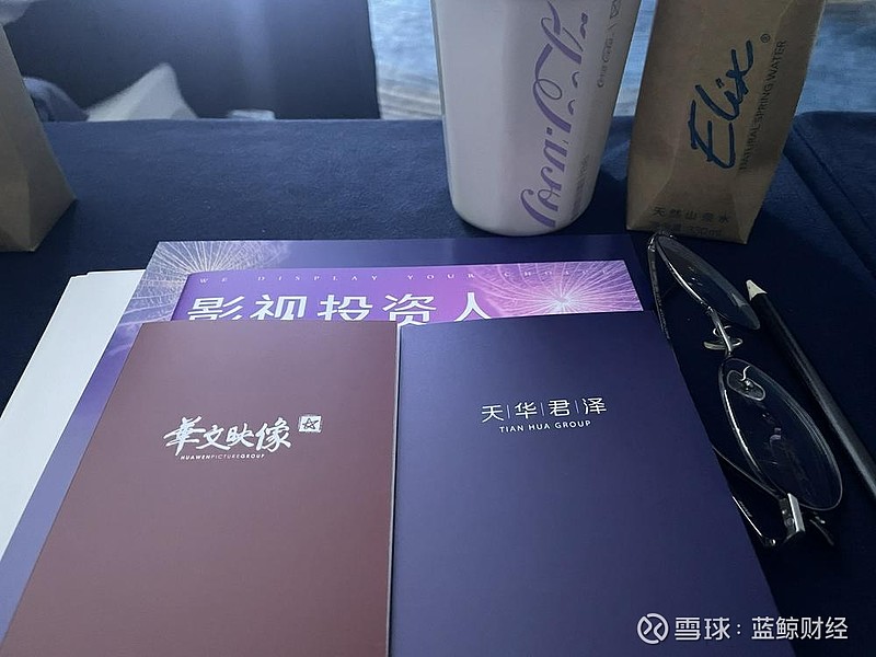 独家调查｜消失的巨额投资金，起底华文映像电影投资骗局 天华君泽线下举办的“中国文化产业金融高峰论坛”，华文映像与天华君泽宣传册子摆在一起。（受 