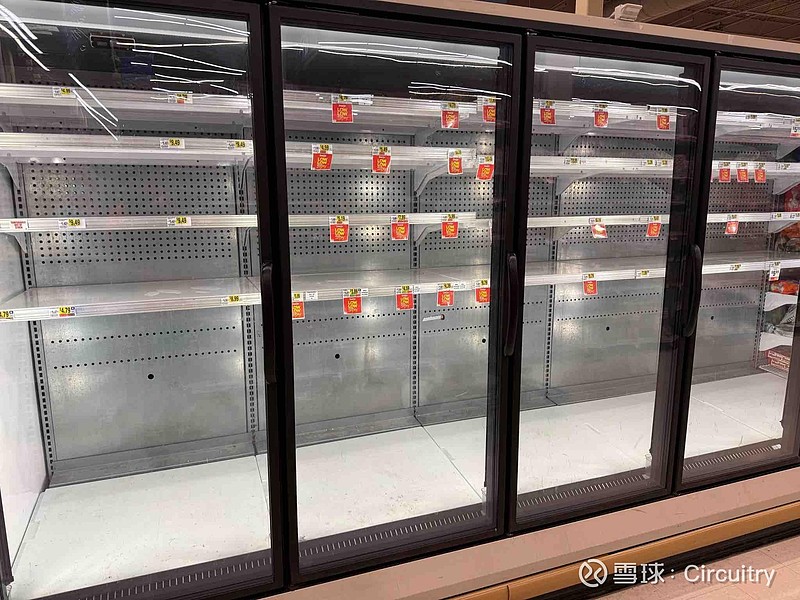 家里牛奶没了，去附近的Grocery store，冰柜是空的。明天天气预报暴风雪，单位和学校也都通知周一别来了。但凡有什... - 雪球