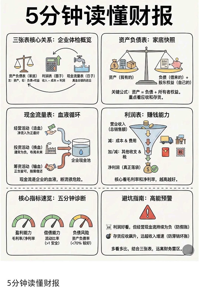 5分钟读懂财报 5分钟读懂财报网页链接 - 雪球