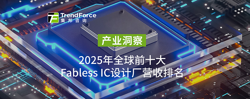 TrendForce: AI算力需求支撑,2025年全球前十大IC设计厂营收年增44% 根据TrendForce集邦咨询最新调查,2025年各 ...