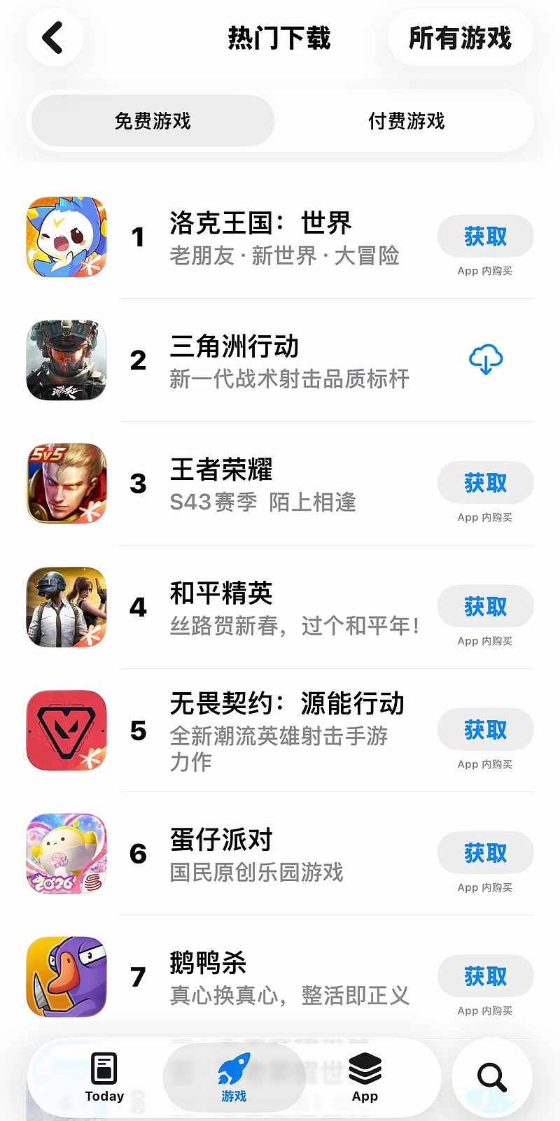 腾讯 游戏,强的可怕。APPLE store 免费游戏排行榜前二十名占据九席,霸占前五名。 - 雪球