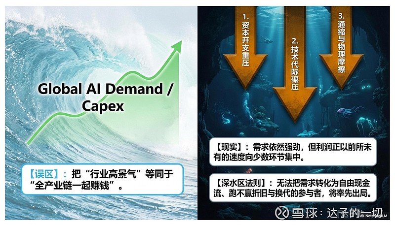 谁会先掉队,谁会继续收税?|达子的AI产业长期周期观察 010 008 讲的是折旧刺客,009 讲的是见顶信号。到了 010,问题已经不再是 ...