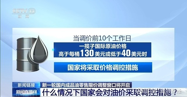 国内油价如何调整、什么情况下会调控？专家解读 来源：澎湃新闻 新一轮国内成品油零售限价调整窗口将于今天（21日）24时开启，国内汽、柴油零售 ...