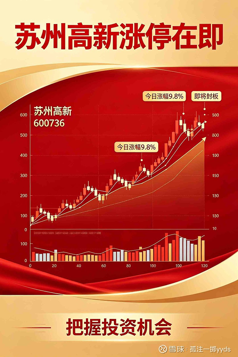 苏州高新的筹码全被主力收走,苏州高新涨停在即!$苏州高新(SH600736)$ 兄弟们,今天苏州高新这走势,我看好多人慌... - 雪球