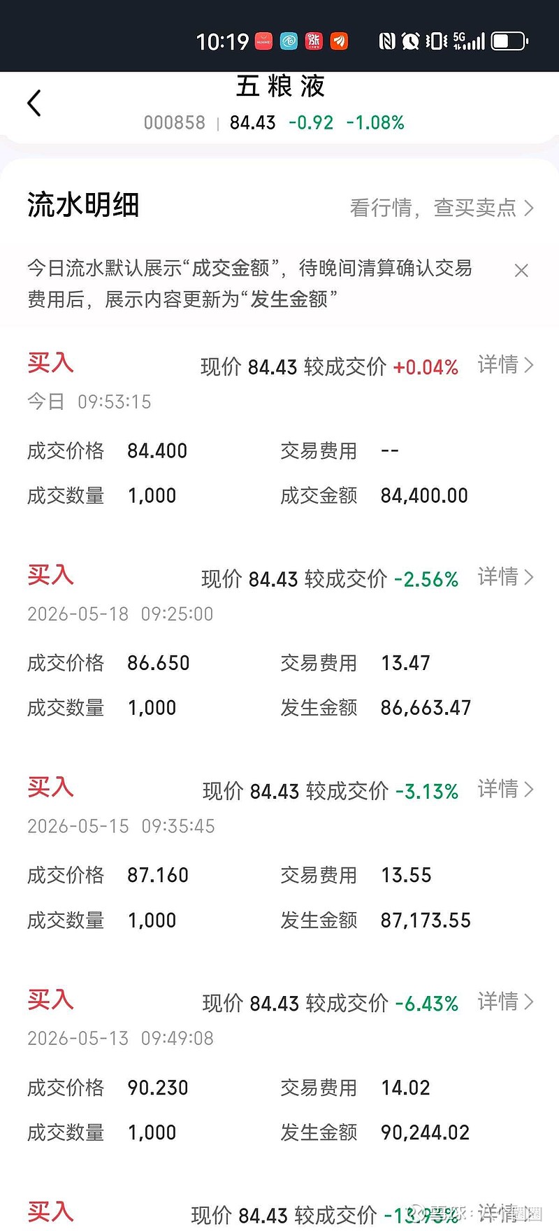 不知不觉又到买入位置了,差不多下跌两元加一次仓。希望你保持住继续跌下去82,80,78,76,74,72,70,68..... - 雪球