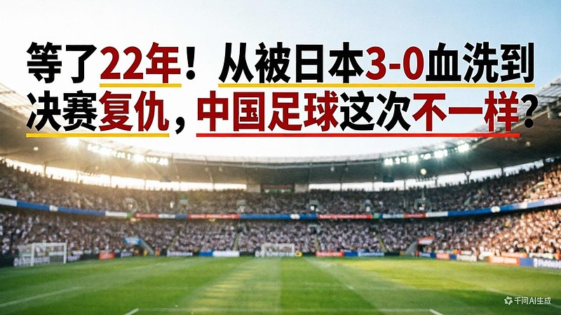 等了22年！从被日本3-0血洗到决赛复仇，中国足球这次不一样？ 北京时间5月23日凌晨1点，沙特吉达阿卜杜拉国王体育城，2026年U17亚洲杯 ...