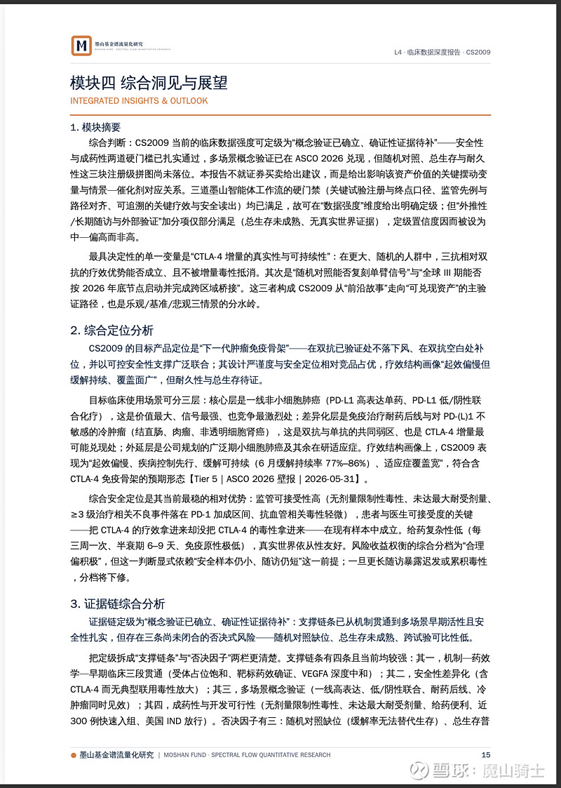 基石药业CS2009 PD-1/VEGF/CTLA-4 三特异性抗体临床与临床数据深度研究报告 短期价格由资金和情绪决定，但管线长期价值是由 ...