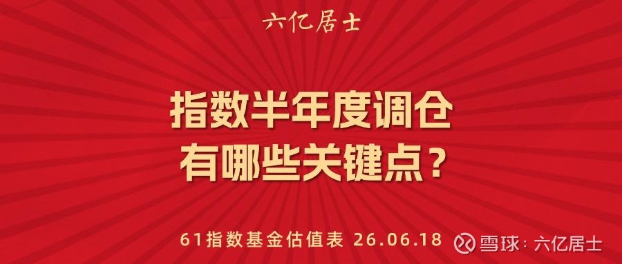 指数半年度调仓，有哪些关键点？（06.18）