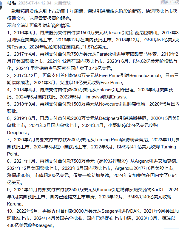 聊聊创新药