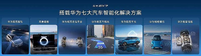 搭载华为七大汽车智能化解决方案,启境GX7预售24.99万起-锋巢网