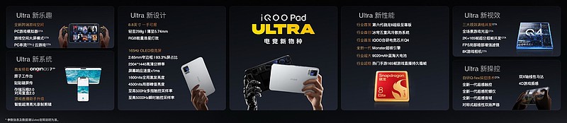 电竞新物种 iQOO Pad Ultra 今日发布,国补到手价 5499 元起-锋巢网